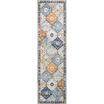 Kirman Bohemian Medallion Area Rug